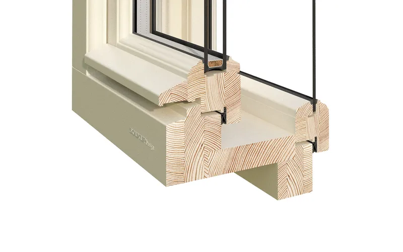 Double sash window for historical buildings